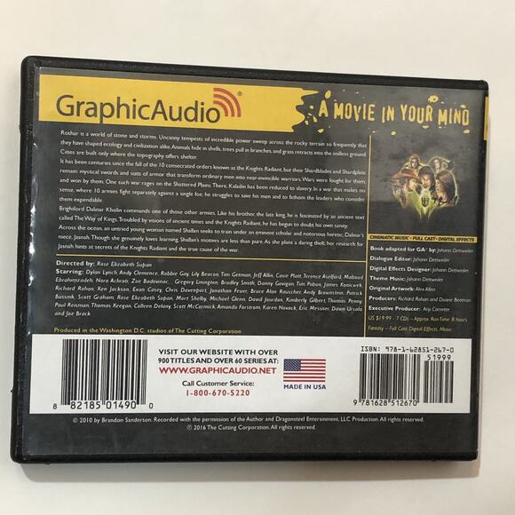 The Way of Kings Book 5 Audiobook CD Set Graphic Audio by The Stormlight Archive - Picture 2 of 4